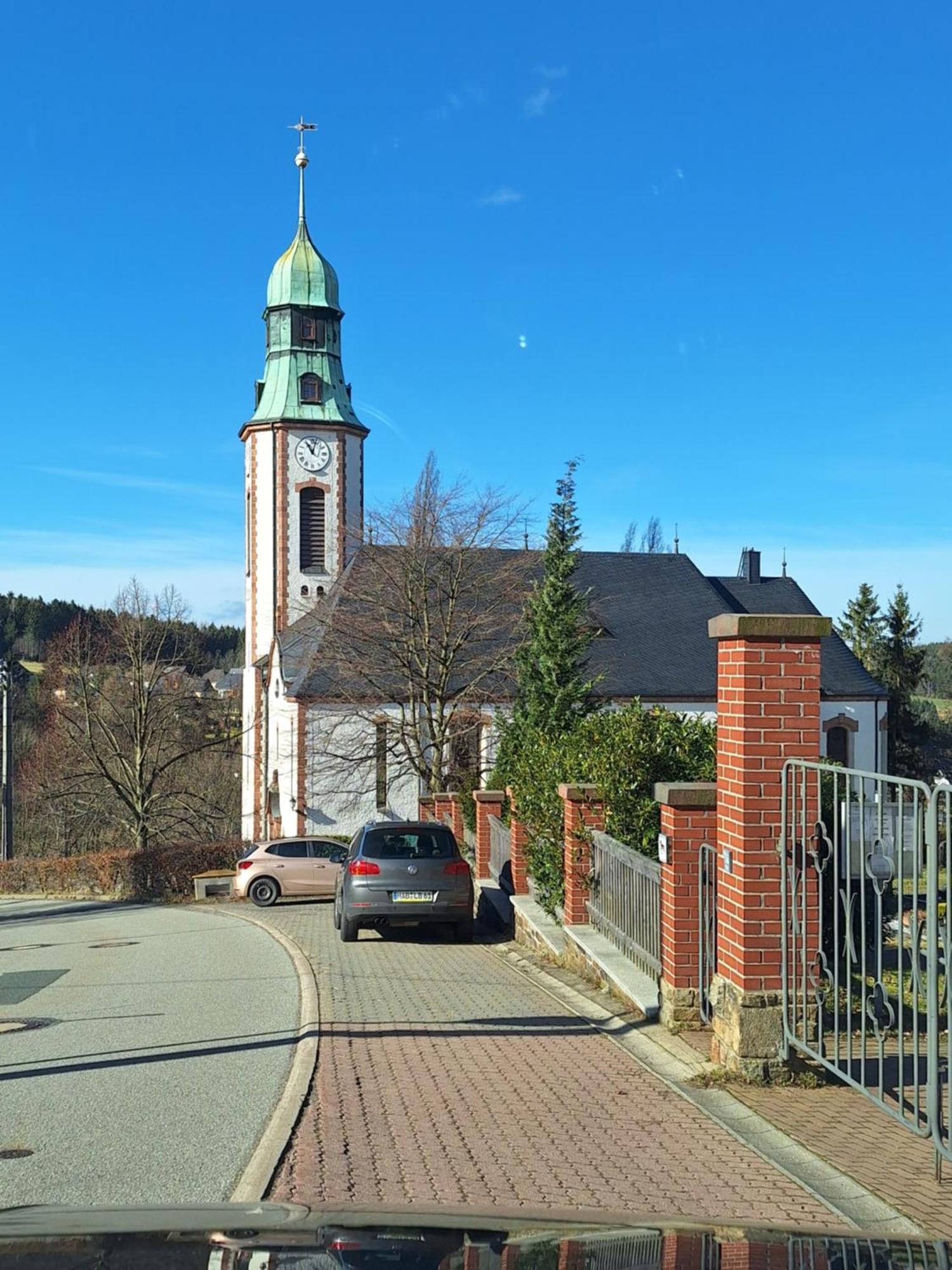 Ferienwohnung Rote-Villa 2 Marienberg Esterno foto